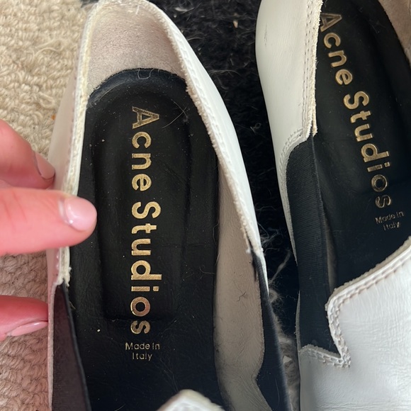 Acne black and white flats size 38 - Picture 7 of 9